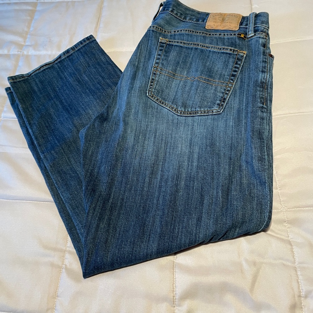 Lucky Brand Men's Straight Blue Jeans